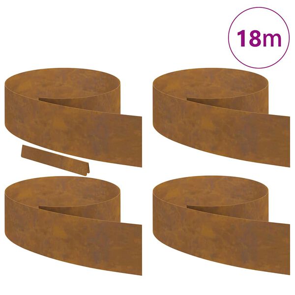 vidaXL &Pi;&epsilon;&rho;ί&gamma;&rho;&alpha;&mu;&mu;&alpha; &gamma;&kappa;&alpha;&zeta;ό&nu; 4 pcs &Sigma;&kappa; rusty 450 x 0.05 x 15 &epsilon;&kappa;