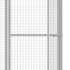 vidaXL Κλουβί Γάτας 3 x 3 x 2,5 μ. από Γαλβανισμένο Χάλυβα