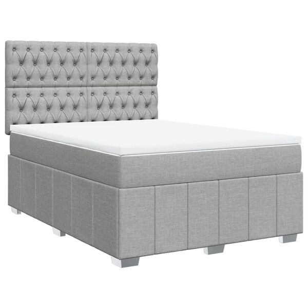 vidaXL &Kappa;&rho;&epsilon;&beta;ά&tau;&iota; Boxspring &mu;&epsilon; &Sigma;&tau;&rho;ώ&mu;&alpha; &Alpha;&nu;&omicron;&iota;&chi;&tau;ό &Gamma;&kappa;&rho;&iota; 140x200 &epsilon;&kappa;. &Upsilon;&phi;&alpha;&sigma;&mu;ά&tau;&iota;&nu;&omicron;