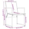vidaXL Καρέκλες Κήπου 4 pcs Μαύρο και Ανθρακί 50.5 x 59 x 81.5 εκ.