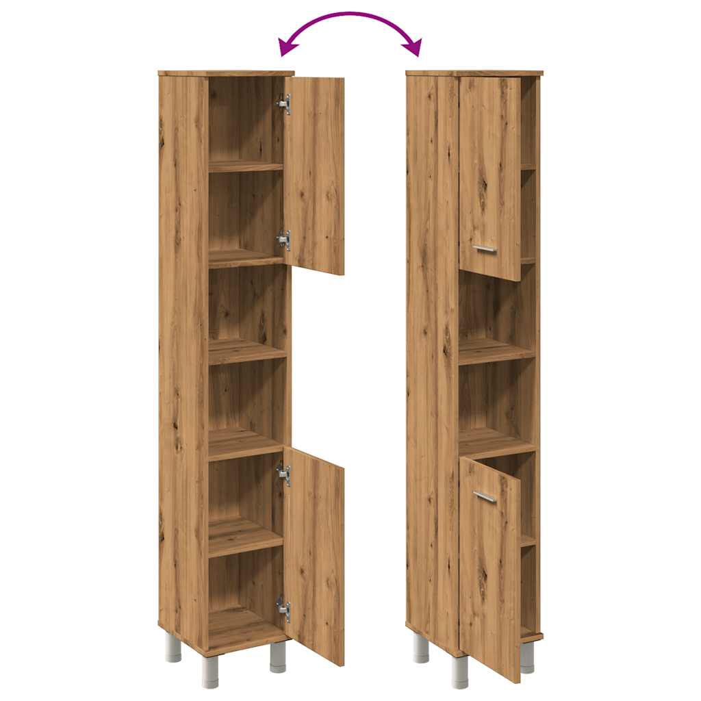 vidaXL Ντουλάπι μπάνιου Artisan Oak 30x30x179 cm Κατασκευασμένο ξύλο