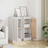 vidaXL Ντουλάπια 2 τεμ. Λευκά 31,5 x 34 x 75 εκ. από Μασίφ Ξύλο Πεύκου
