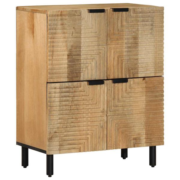 vidaXL Sideboard καφέ 60x33x75 cm μασίφ ξύλο Mango