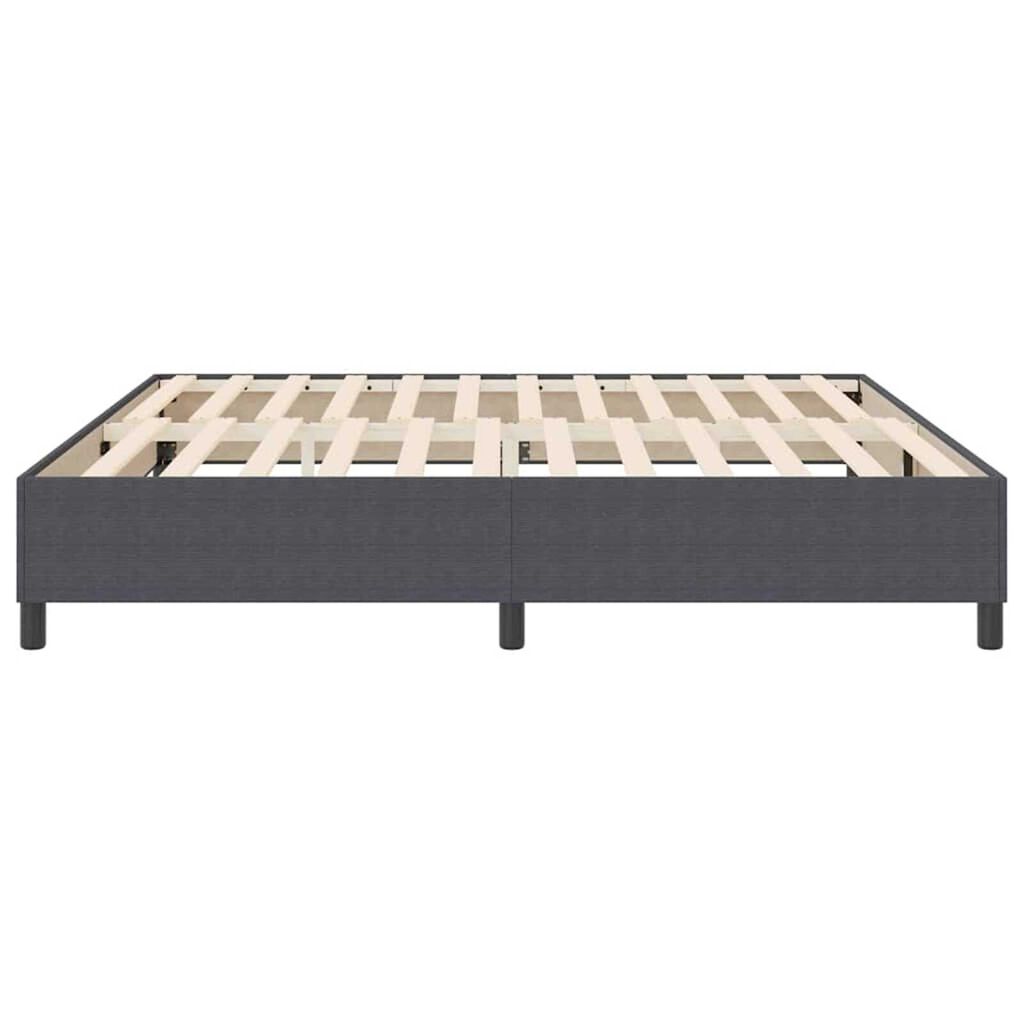 vidaXL Κρεβάτι με ελατήρια Σκούρο γκρι 200 x 200 cm Βελούδο