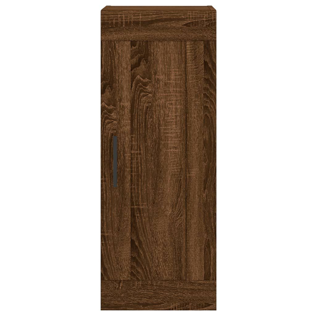 vidaXL Ντουλάπι Καφέ Δρυς 34,5 x 34 x 180 εκ. από Επεξεργασμένο Ξύλο
