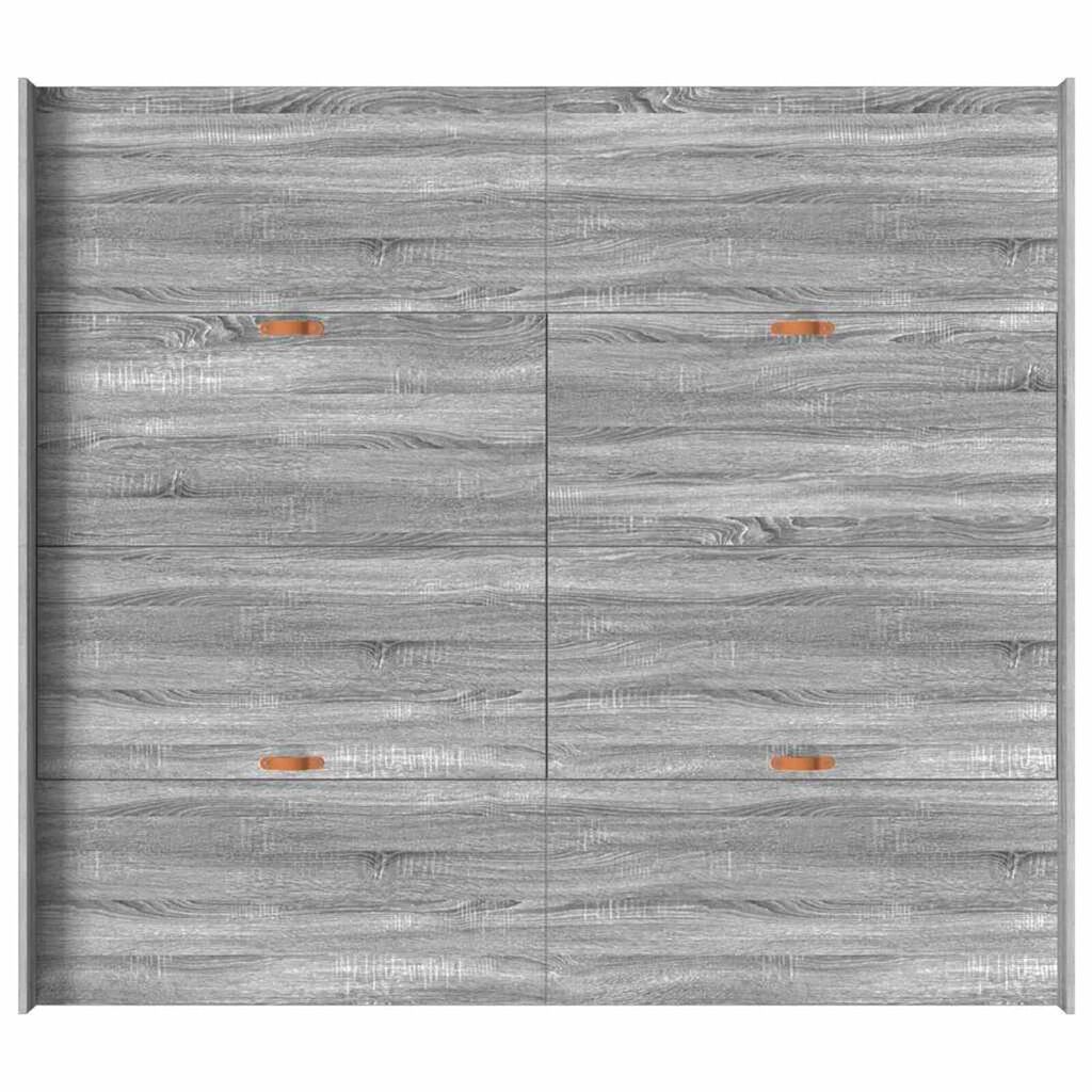 vidaXL Κρεβάτι με αποθηκευτικό χώρο Γκρι sonoma 180 x 200 cm
