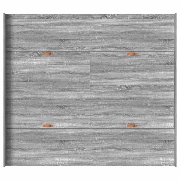 vidaXL Κρεβάτι με αποθηκευτικό χώρο Γκρι sonoma 180 x 200 cm