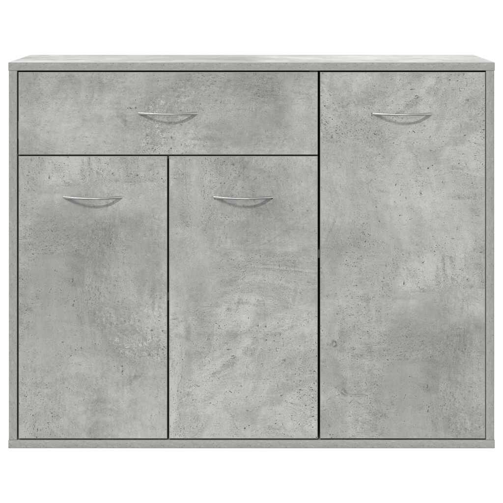 vidaXL Μπουφές Γκρι του Σκυροδέματος 88 x 30 x 70 εκ. από Επεξ. Ξύλο