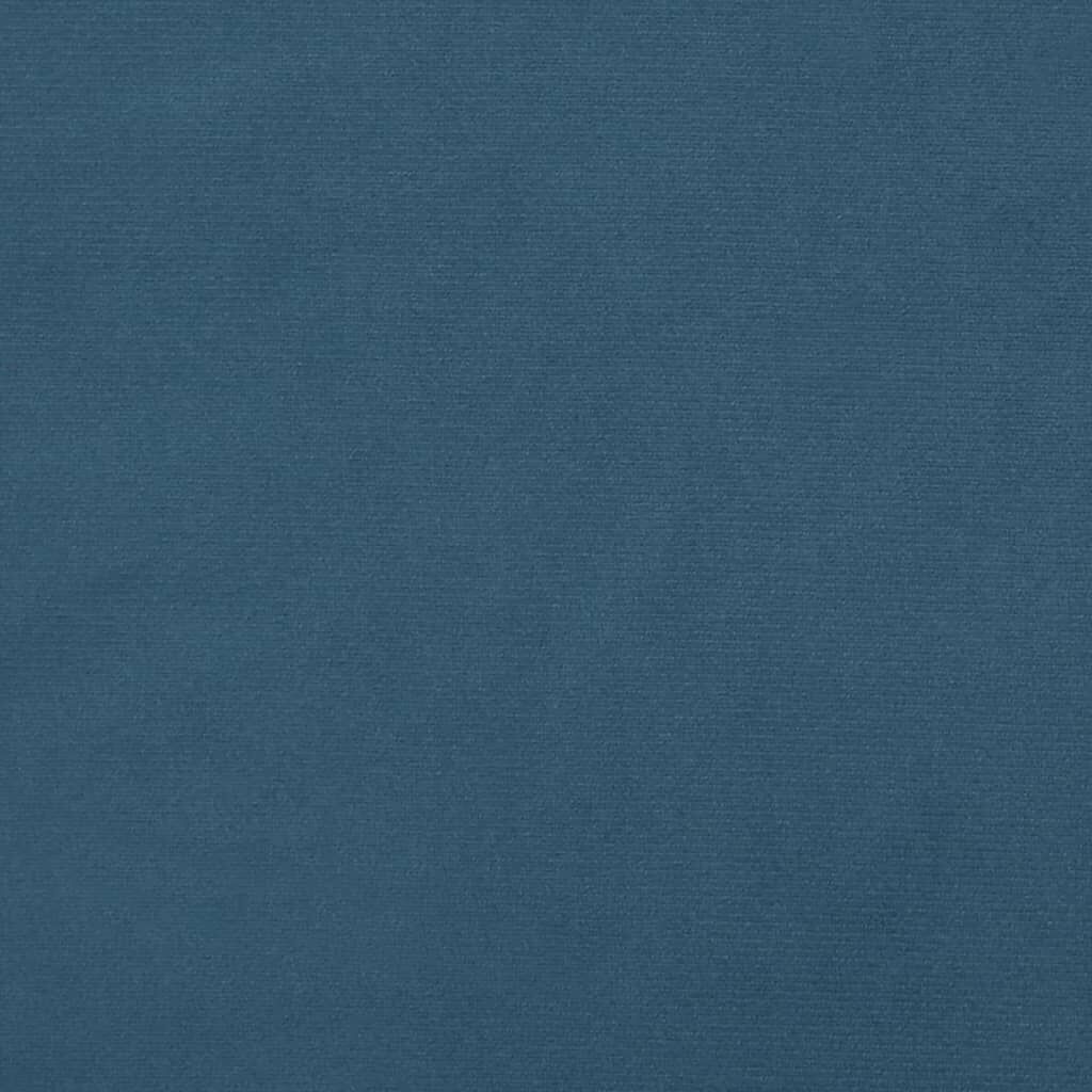 vidaXL Κεφαλάρι Κρεβατιού Σκούρο Μπλε 100x5x78/88 εκ. Βελούδινο