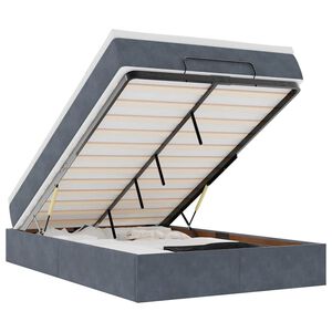 vidaXL &Omicron;&theta;&omega;&mu;&alpha;&nu;&iota;&kappa;ό &kappa;&rho;&epsilon;&beta;ά&tau;&iota; &mu;&epsilon; &sigma;&tau;&rho;ώ&mu;&alpha; &sigma;&kappa;&omicron;ύ&rho;&omicron; &gamma;&kappa;&rho;&iota; 120x190 cm Velvet