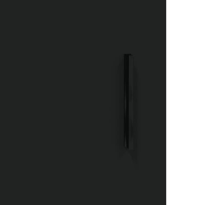 vidaXL Ντουλάπι Τοίχου Μαύρο 60 x 31 x 60 εκ. από Επεξεργασμένο Ξύλο