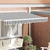 vidaXL Κουρτίνα Σκηνής Ανθρακί και λευκό 2.3 x 0.2 μ Καραβόπανο