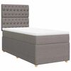 vidaXL &Kappa;&rho;&epsilon;&beta;ά&tau;&iota; Boxspring &mu;&epsilon; &Sigma;&tau;&rho;ώ&mu;&alpha; Taupe 100 x 200 &epsilon;&kappa;. &Upsilon;&phi;&alpha;&sigma;&mu;ά&tau;&iota;&nu;&omicron;