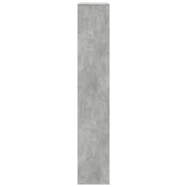 vidaXL Βιβλιοθήκη Γκρι Σκυροδέματος 100x33x187,5 εκ. Επεξεργ. Ξύλο