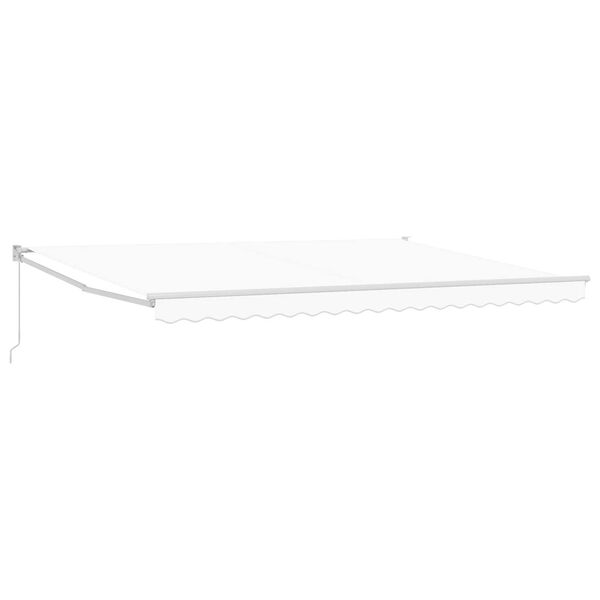 vidaXL Ανασυρόμενη Τέντα Λευκή 450x300 cm