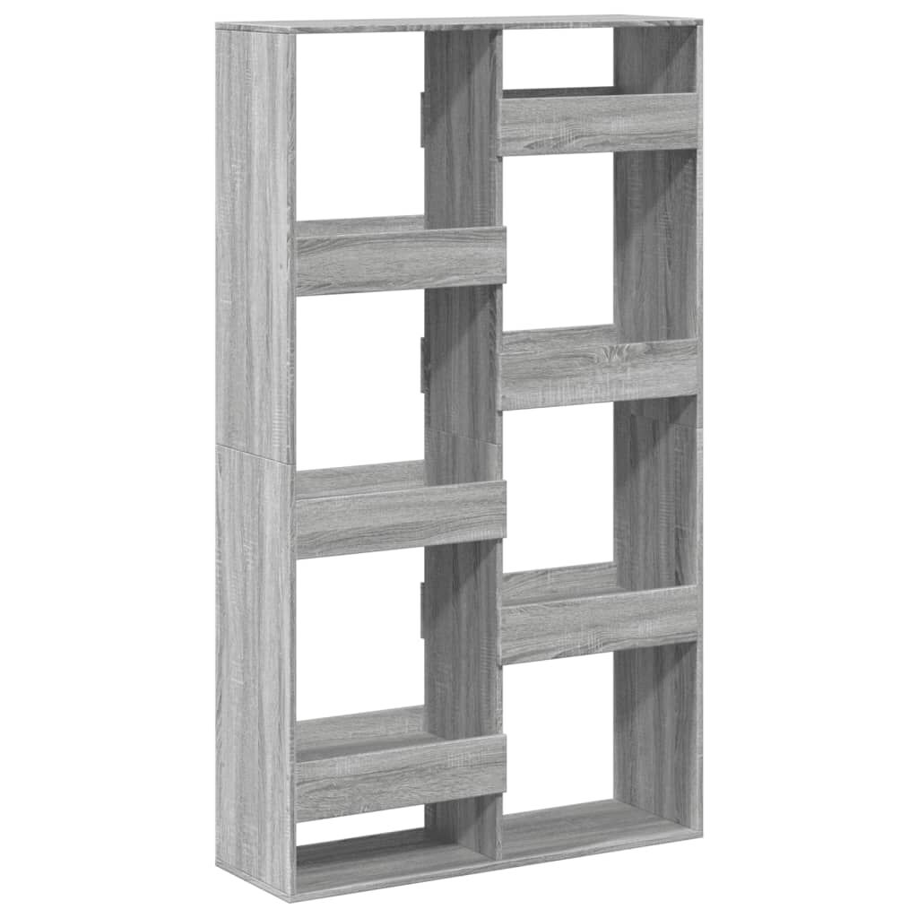vidaXL Βιβλιοθήκη/Διαχωριστικό Χώρου Γκρι 100x33x175 εκ. Επεξ. Ξύλο