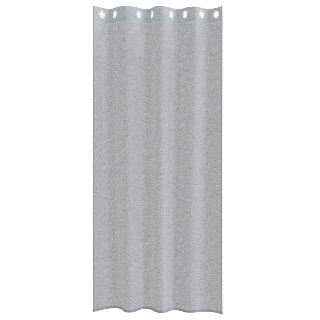 vidaXL Κουρτίνες 2 pcs Σκούρο γκρι 140 x 260 εκ. Πολυεστέρας