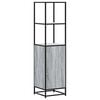 vidaXL Highboard Grey Sonoma Κατασκευασμένο ξύλο και μέταλλο