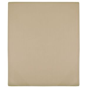 vidaXL Σεντόνια με Λάστιχο 2 τεμ. Taupe 140x200 εκ. Βαμβακερό Ζέρσεϊ
