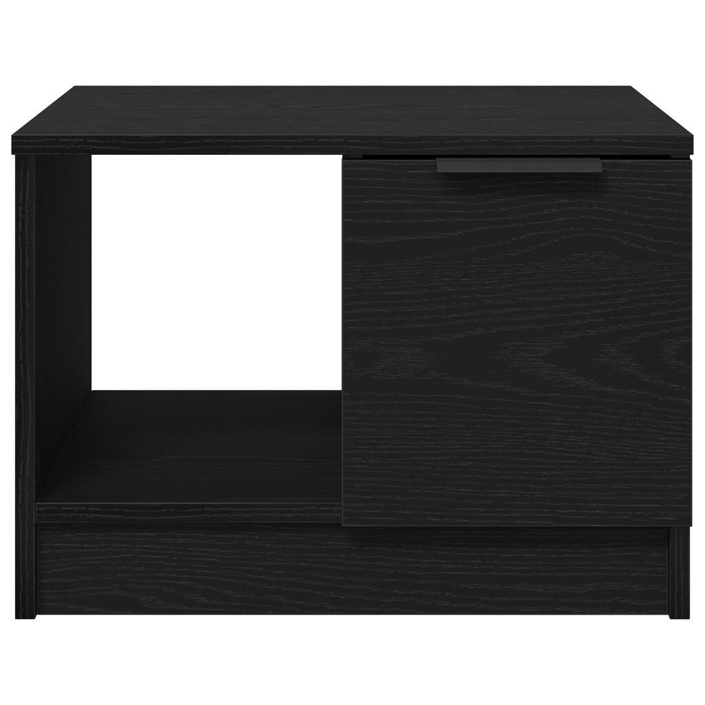 vidaXL Τραπέζι καφέ Μαύρο Δρυς 50x50x36 εκ Επεξεργασμένου Ξύλου