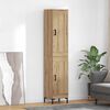vidaXL Highboard Artisan Oak 34,5 x 34 x 180 &epsilon;&kappa;. &Epsilon;&pi;&epsilon;&xi;&epsilon;&rho;&gamma;&alpha;&sigma;&mu;έ&nu;&omicron; &xi;ύ&lambda;&omicron;