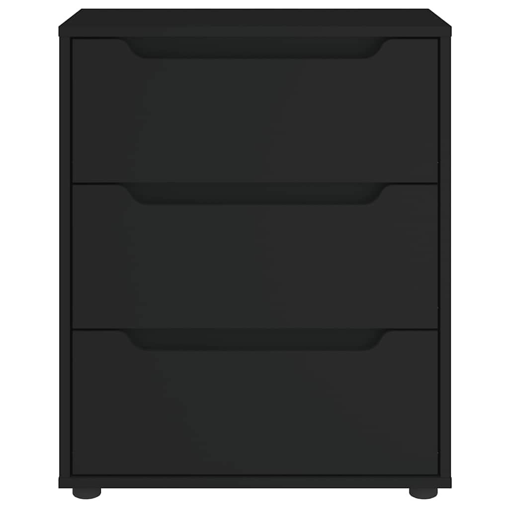 vidaXL Sideboard "VISNES" Μαύρο 60x40x73 cm Ξύλο μηχανής