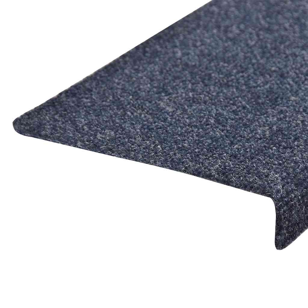 vidaXL Πατάκια Σκάλας Αυτοκόλλητα 30 τεμ. Μπλε 65x21x4 εκ.