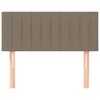 vidaXL Κεφαλάρι Κρεβατιού Taupe 80 x 5 x 78/88 εκ. Υφασμάτινο