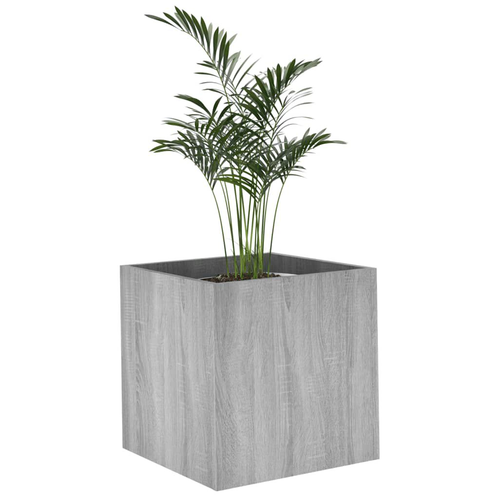 vidaXL Ζαρντινιέρα Γκρι sonoma 40 x 40 x 40 εκ. από Επεξεργασμένο Ξύλο
