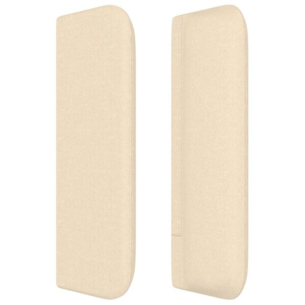 vidaXL Κεφαλάρι με Πτερύγια Κρεμ 103x16x78/88 εκ. Υφασμάτινο