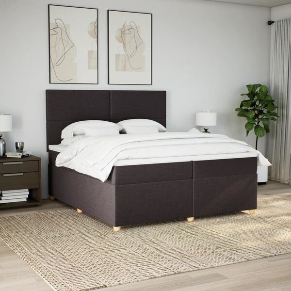 vidaXL &Kappa;&rho;&epsilon;&beta;ά&tau;&iota; Boxspring &mu;&epsilon; &Sigma;&tau;&rho;ώ&mu;&alpha; &Sigma;&kappa;&omicron;ύ&rho;&omicron; &Kappa;&alpha;&phi;έ 200x200 &epsilon;&kappa;. &Upsilon;&phi;&alpha;&sigma;&mu;ά&tau;&iota;&nu;&omicron;