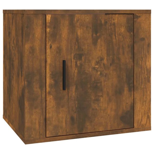 vidaXL Κομοδίνο Καπνιστή Δρυς 50 x 39 x 47 εκ.