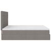 vidaXL Οθωμανικό κρεβάτι με στρώμα Taupe 180x200cm ύφασμα