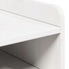 vidaXL Κομοδίνο με συρτάρι Λευκό 38 x 36 x 29.5 εκ Μασίφ ξύλο πεύκου