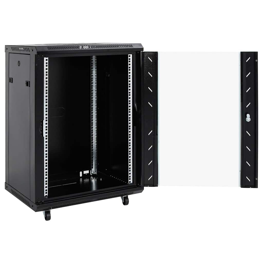 vidaXL Καμπίνα Δικτύου με Περιστ. Πόδια 15U 19" IP20 60x45x86 εκ.