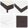 vidaXL Κρεβάτι box spring με στρώμα με στρώμα Σκούρο Καφέ 80 x 200 cm