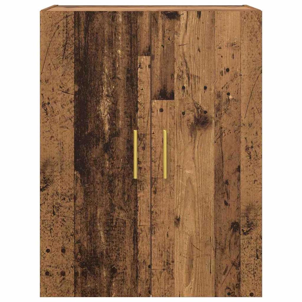 vidaXL Ντουλάπια Τοίχου 2 pcs Παλαιό ξύλο 69.5 x 34 x 90 εκ.