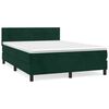 vidaXL &Kappa;&rho;&epsilon;&beta;ά&tau;&iota; Boxspring &mu;&epsilon; &Sigma;&tau;&rho;ώ&mu;&alpha; &Sigma;&kappa;&omicron;ύ&rho;&omicron; &Pi;&rho;ά&sigma;&iota;&nu;&omicron; 140x190&epsilon;&kappa;. &Beta;&epsilon;&lambda;&omicron;ύ&delta;&iota;&nu;&omicron;