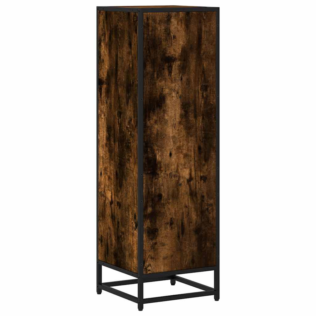 vidaXL Βιβλιοθήκη Καπνιστή Δρυς 33,5x33x107,5εκ από Επεξεργασμένο Ξύλο