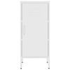 vidaXL Ντουλάπι Αποθήκευσης Λευκό 42,5x35x101,5 εκ. από Ατσάλι