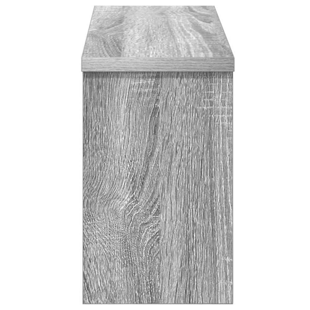 vidaXL Τοίχου Κρεμάστρα Γκρι sonoma 50 x 16 x 26 εκ Επεξεργασμένο ξύλο