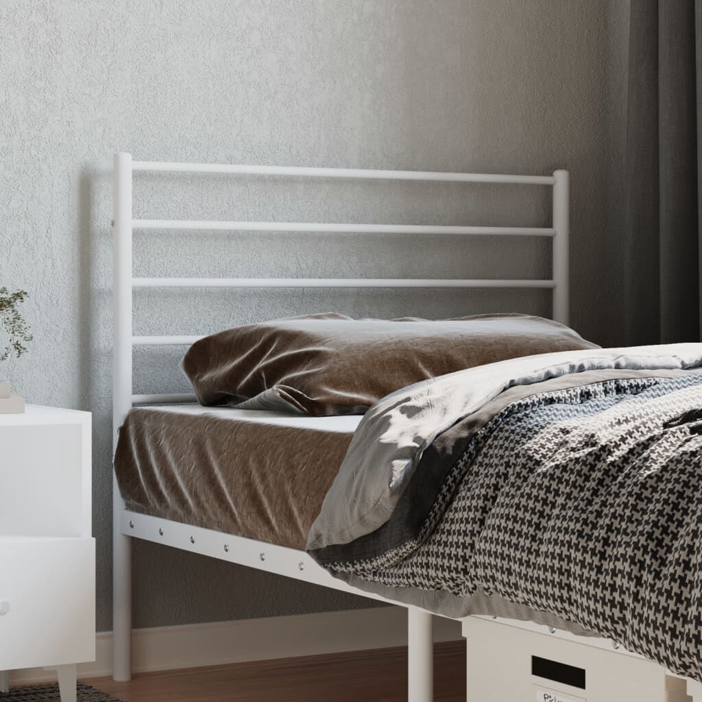 vidaXL Κεφαλάρι Λευκό 75 εκ. Μεταλλικό