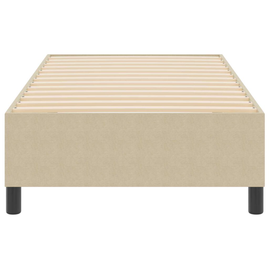 vidaXL Κρεβάτι Box Spring Ανοιχτό Πράσινο Γκρι 90x200 εκ Ύφασμα Κορντουρόι
