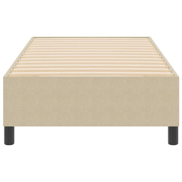 vidaXL Κρεβάτι Box Spring Ανοιχτό Πράσινο Γκρι 90x200 εκ Ύφασμα Κορντουρόι
