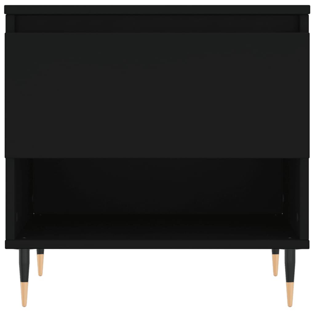 vidaXL Τραπεζάκι Σαλονιού Μαύρο 50 x 46 x 50 εκ. από Επεξεργ. Ξύλο