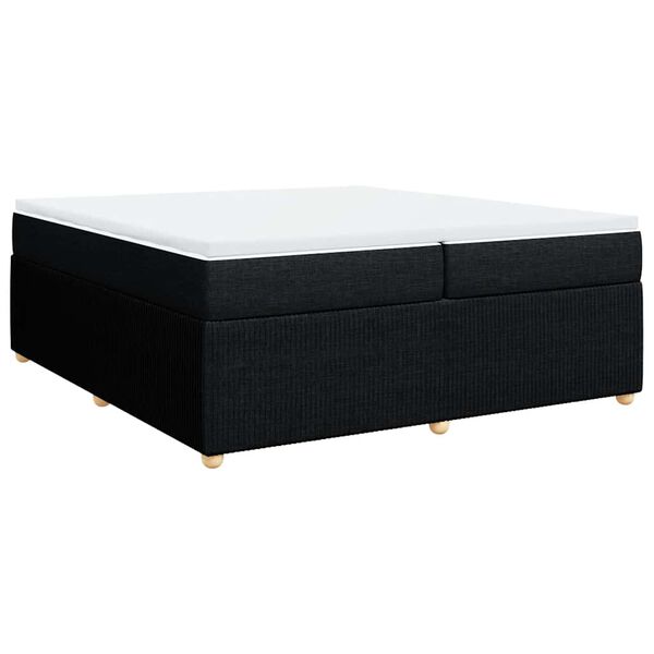vidaXL &Kappa;&rho;&epsilon;&beta;ά&tau;&iota; Boxspring &mu;&epsilon; &Sigma;&tau;&rho;ώ&mu;&alpha; &Mu;&alpha;ύ&rho;&omicron; 200x200 &epsilon;&kappa;. &Upsilon;&phi;&alpha;&sigma;&mu;ά&tau;&iota;&nu;&omicron;