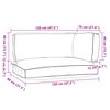 vidaXL Σετ Μαξιλαριών Πάγου 3 pcs Ανθρακί 120 x 80 x 12 cm