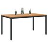 vidaXL Υπαίθρια Τραπέζια Φυσικό και μαύρο 150 x 90 x 75 cm