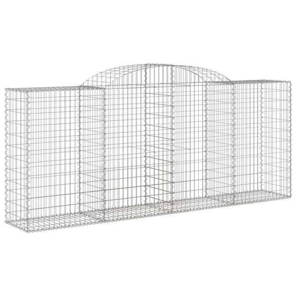 vidaXL Συρματοκιβώτια Τοξωτά 25 τεμ. 300x50x120/140 εκ. Γαλβαν. Ατσάλι