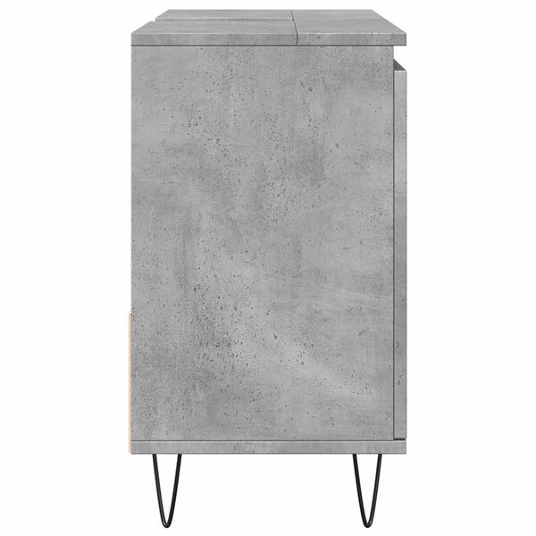 vidaXL Ντουλάπι Μπάνιου Γκρι Σκυροδέματος 65x33x60 εκ. Επεξ. Ξύλο